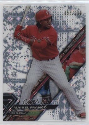 2017 Topps High Tek Pattern 1 Tidal Diffractor 95/250 Maikel Franco #HT-MF 03l6