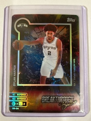 2025-26 Topps Match Attax Breakthrough Baller Foil Dylan Harper RC #BB-DH Rookie