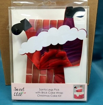 Bakery Supplies 25 Ct Sweet Elite Santa Cake Wraps Resellers Bakery Closeout NEW