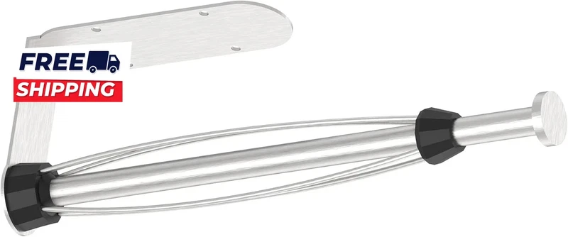 Paper Towel Holder under Cabinet Brushed Nickel Wall Mount Paper Towel Holder