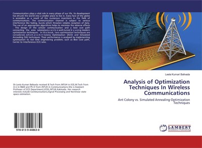 Analysis of Optimization Techniques In Wireless Communications Balivada Buch
