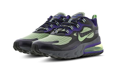 nike air max 270 react purple and green