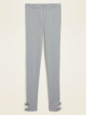 NWT Old Navy Women's Heather Gray Knot Hem High Rise Jersey Leggings Pants