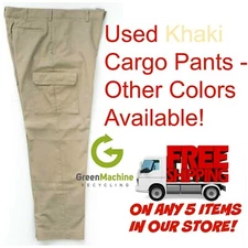 Used Uniform Work Pants Cargo Cintas Redkap Unifirst G&K Dickies others KHAKI