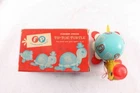Vintage 1962 Fisher Price Tip Toe Turtle Toy & Box