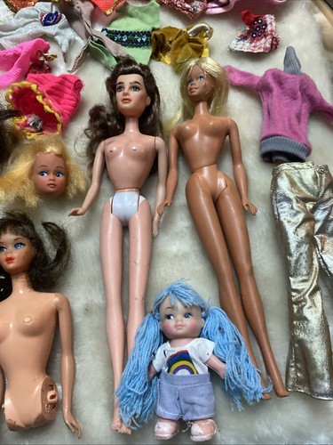 Lotto Barbie Topper Dawn Vintage Pezzi Dale Così Come Sono Abbigliamento Parlante - Foto 10 di 16