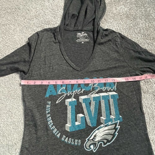 Majestic Threads Gray Philadelphia Eagles Super Bowl LVII Long Sleeve Runyan Est - Picture 4 of 5
