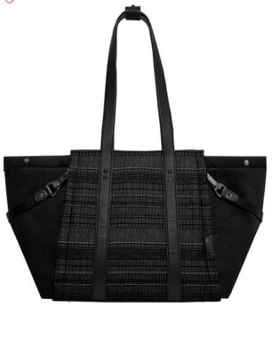 Skip Hop Highline Diaper Bag Tote New Black Changing Pad New