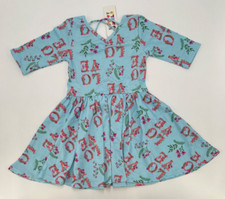 Dot Dot Smile Girl's Ballerina Twirl Dress sz 7 NWT LOVE Floral Blue