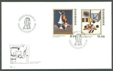 Denmark U41 FDC 1993 Art Painting Wilhelm LUNDSTROM Fr CLAUSEN