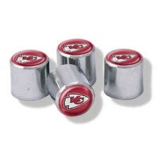 Brand New NFL Kansas City Chiefs  Wincraft Car Tire Valve Stem  Covers Set Of 4