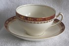 Vintage Alfred Meakin "Cardinal Arabesque" Gold Trim Teacup and Saucer (N1) — photo 1