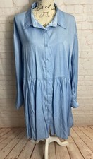 Women’s SHEIN Curve Blue Oversized Dress Size 2XL (UK 20) Plus Size Button Up