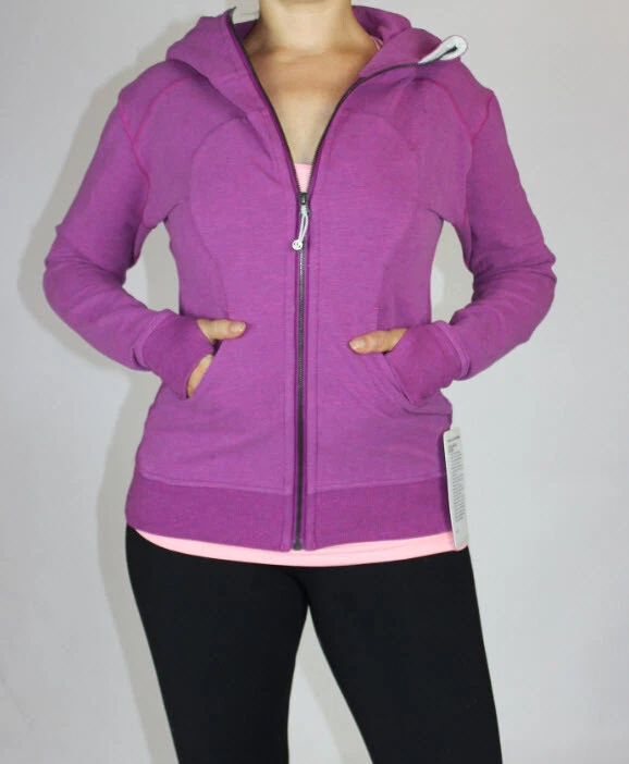 Lululemon On The Daily Hoodie size 6 Heathered Ultra Violet NWT Purple Jacket