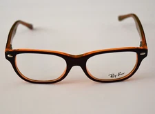 Ray-Ban Small Junior Brown Orange Rx RB1555 3674 Optical 46-16-125 Eyeglasses
