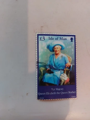 Isle of Man Used Stamps 23 April 2002 The Queen Mother In memoriam £3 Used WCP