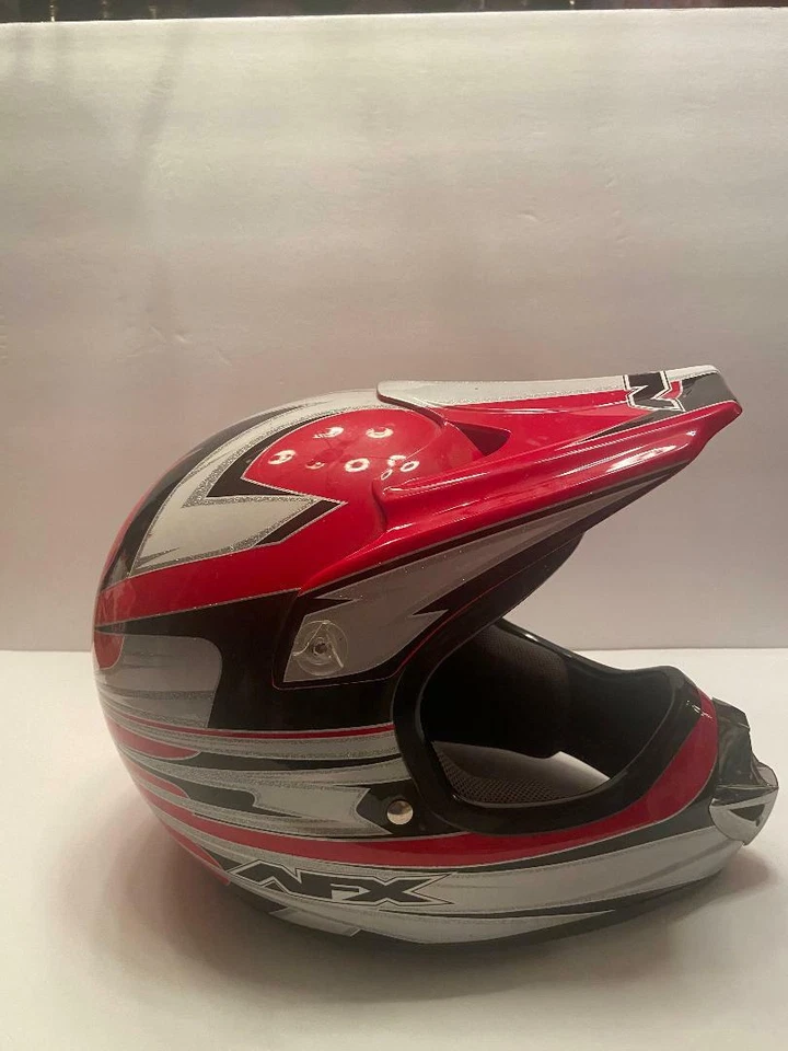  AFX FX86R Red Motorcross Helmet size S - Image 3 of 4