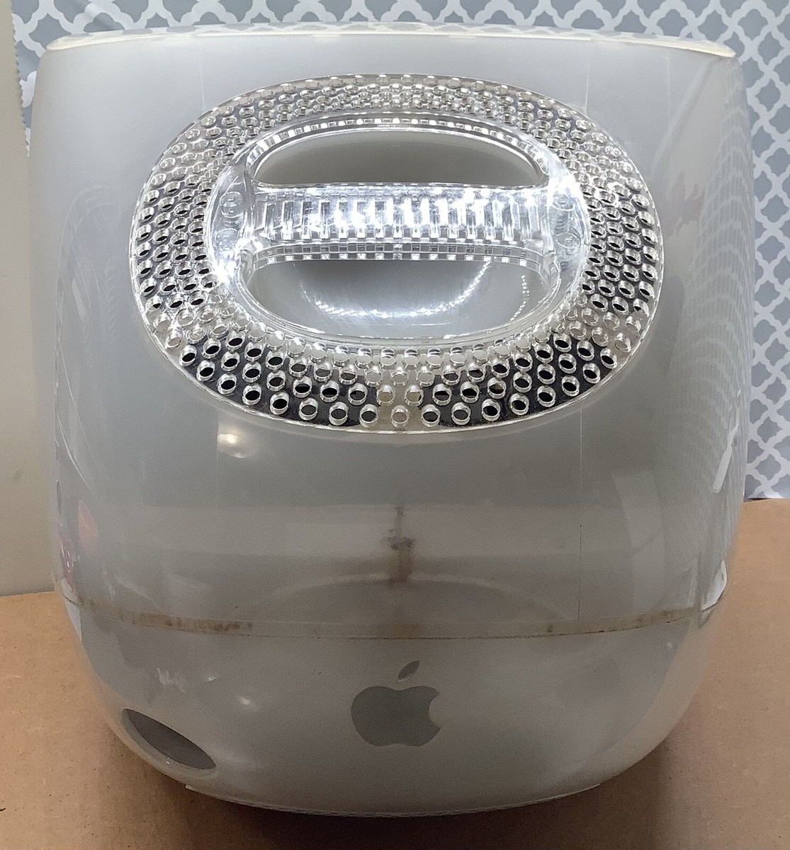 Vintage 2001 Apple iMac G3 Snow M5521 500MHZ 20GB 256MB Ram Read