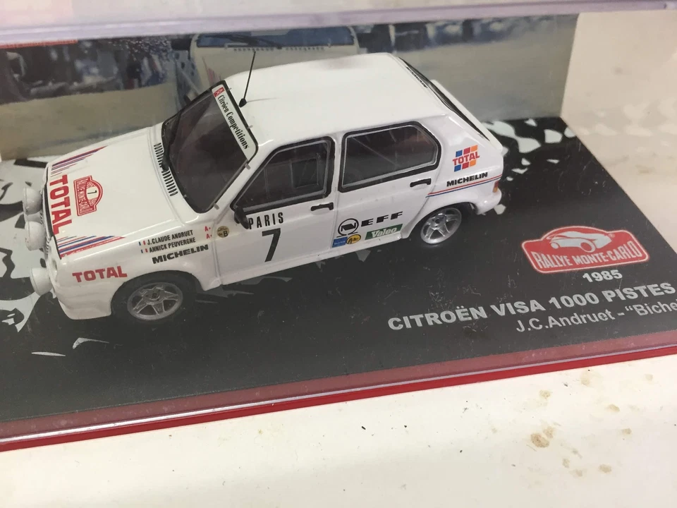 CITROEN Visa 1000 Pistes Andruet 1985 Rally Montecarlo 1:43 Ixo Altaya Diecast - Imagen 2 de 2