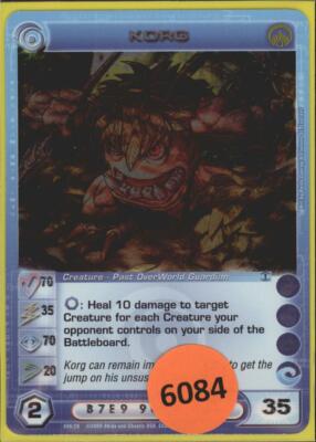 (6084) KORG  70/35/70/20/35  Rare Foil Chaotic Card - Unused Code