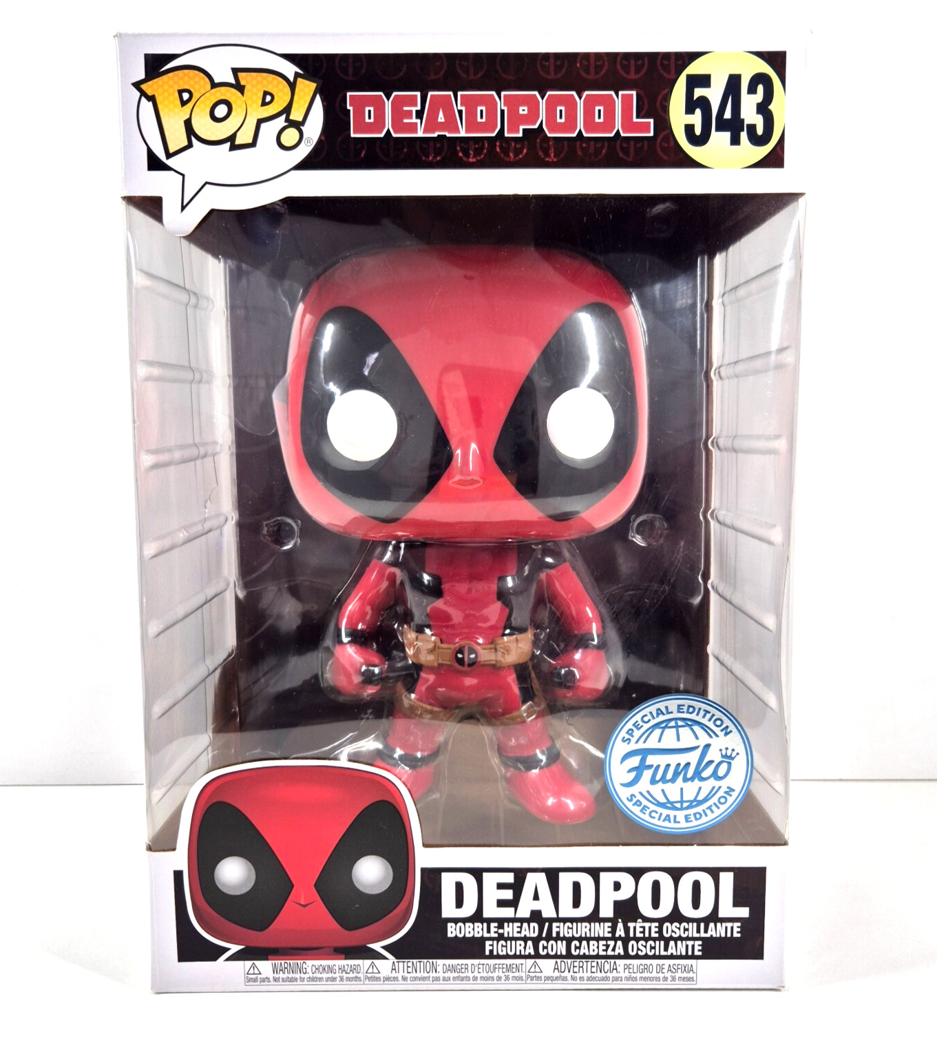 Funko Pop! Deadpool -25 ,4Cm- Especial Edition- Bobble-Head #543- Marvel (Con