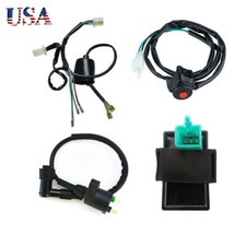 Wiring Harness Kill Switch Ignition Coil Cdi 50-160cc Pit Dirt Bike Atv
