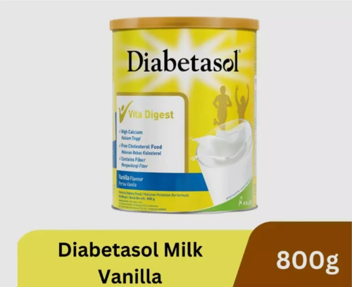 1 X DIABETASOL 800g Vanilla Flavor Diabetic Milk Powder High Calcium Nutrition - Picture 2 of 10