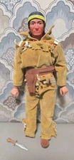 Vintage 1973 Lone Ranger Tonto Action Figure No.23621 Hubley Gabriel Toys