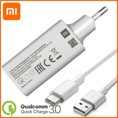 Original Xiaomi Mi Note 10 Lite Schnellladegerät Netzteil Ladekabel Typ C