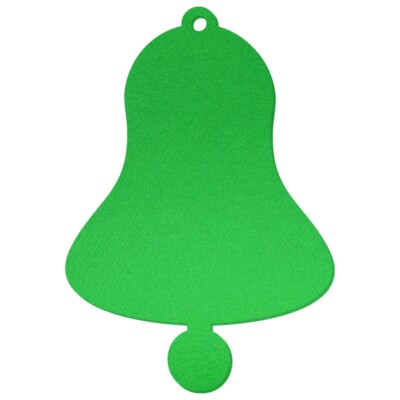 Hellgrüne Filz Glocke - Deko Basteln 3-60 cm