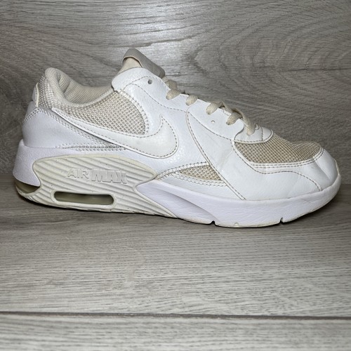 Nike Trainers Womens UK 5 Air Max Excee Sneakers Triple White CD6894-100 Shoes - Picture 2 of 12