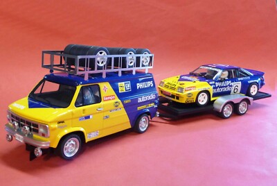 Slotcar OPEL Blitz + Anhänger + Manta in 1:32 auch für Carrera Evolution   V2401