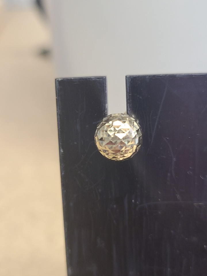 JTV 14k Yellow Gold 8mm DiamondCut Ball Stud Earrings eBay