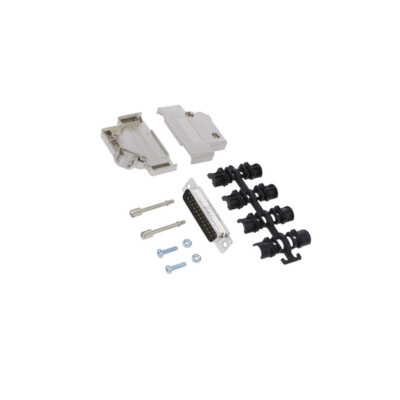 L17D45PK-M-25+L717SDB25P D-Sub PIN: 25 männlich mit 45°-Winkel Löten für Leitung
