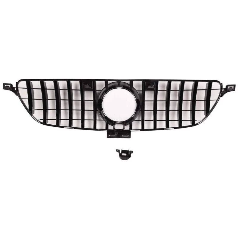 Front Grille GT R Black For 2016-2018 Mercedes-Benz GLE63 AMG / GLE63 AMG S Foto 3 de 4
