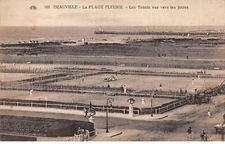 14 - DEAUVILLE - SAN41888 - La Plage Fleurie - Tennis seen towards the pieres