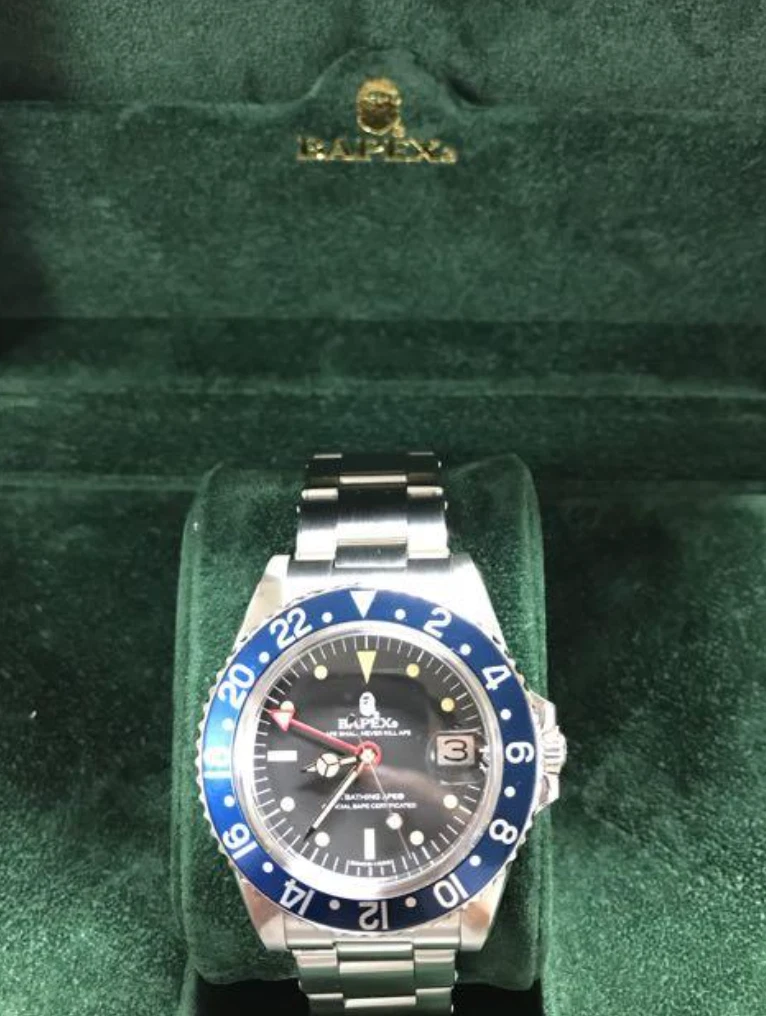 A BATHING APE CLASSIC TYPE 2 GMT ブルー-