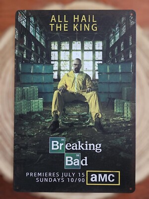   Blechschild Metallschild Breaking Bad Walter White Heisenberg Bryan Cranston