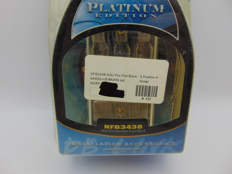 New DB Link Car Audio Platinum Distribution Fuse Box AGU 4 AWG in 8 Awg out x 3 - Image 2 of 4