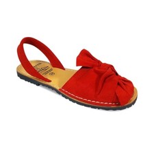 AVARCA Real Suede menorcan spanish genuine original sandals Red Size 35 Uk 2.5