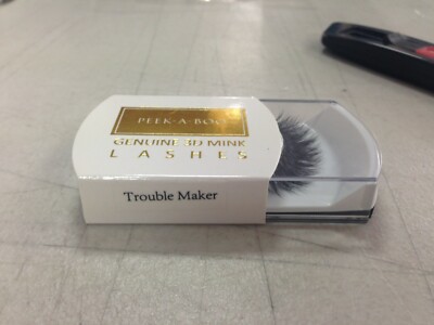 Peek-A-Boo 100% Faux Minx 3D Wimpern - Trouble Maker - Kleber NICHT enthalten 