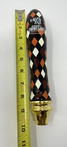 Ommegang Rare Vos Belgian-Style Amber Beer Tap Handle Argyle 9.75 Inch - Picture 9 of 9