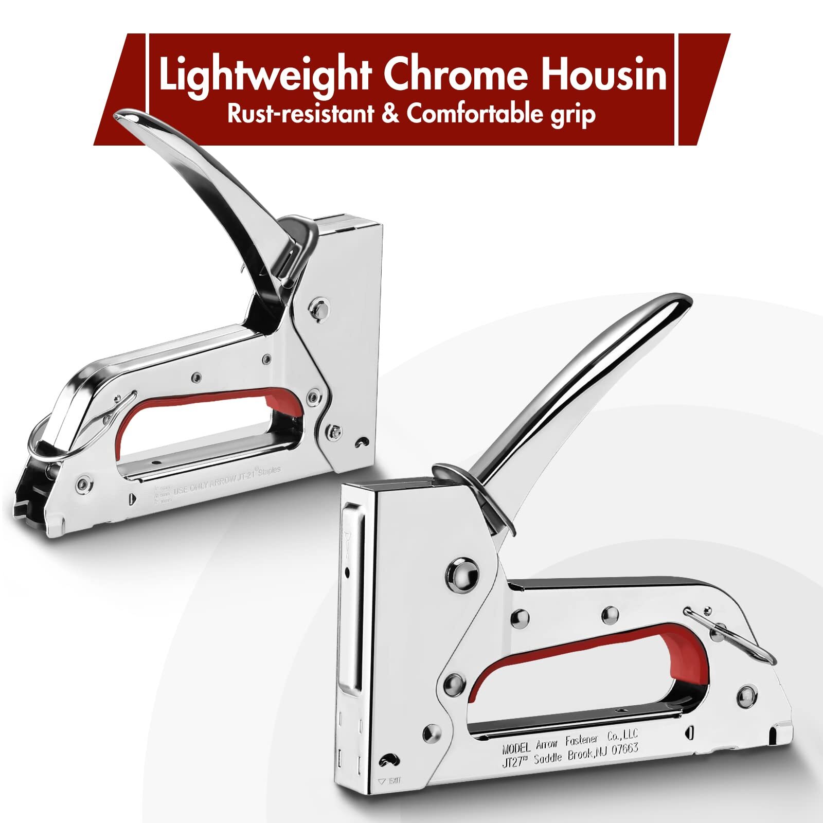 Arrow JT27 Staple Gun Kit Thin Wire Stapler 2000PCS JT21 3/8" Staples