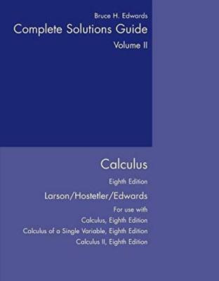 Complete Solutions Guide: Calculus, Vol. 2, 8th Edition - Paperback - GOOD