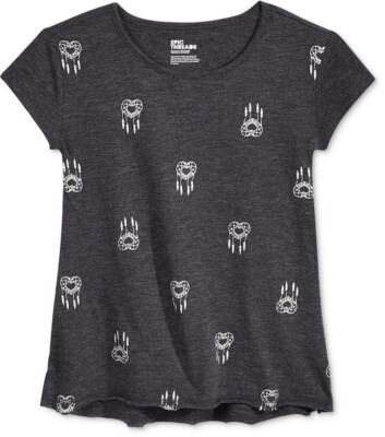 18$ Epic Threads Girls' Dreamcatcher-Print T-Shirt , Size S