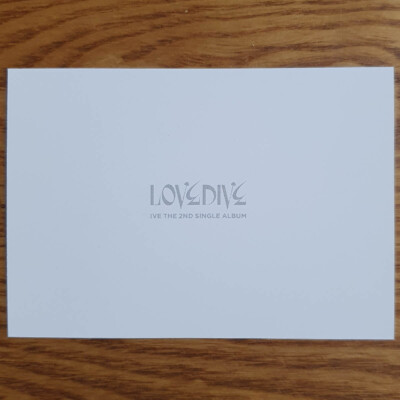 Yujin Official 2 Cut Photo Ive 2nd Single Album Love Dive Jewel