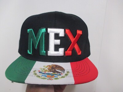 MEXICO ''WYNN HEADWEAR'' SOCCER SNAPBACK BASEBALL HAT (ADJUSTABLE) FLAG PATTERN