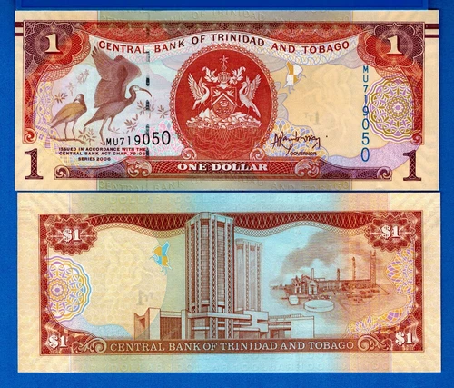 Trinidad & Tobago P-46 One Dollar 2006 Uncirculated World Paper Money Banknote