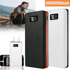 9000000mAh Portable Power Bank USB LCD External Battery Charger For Cell Phone