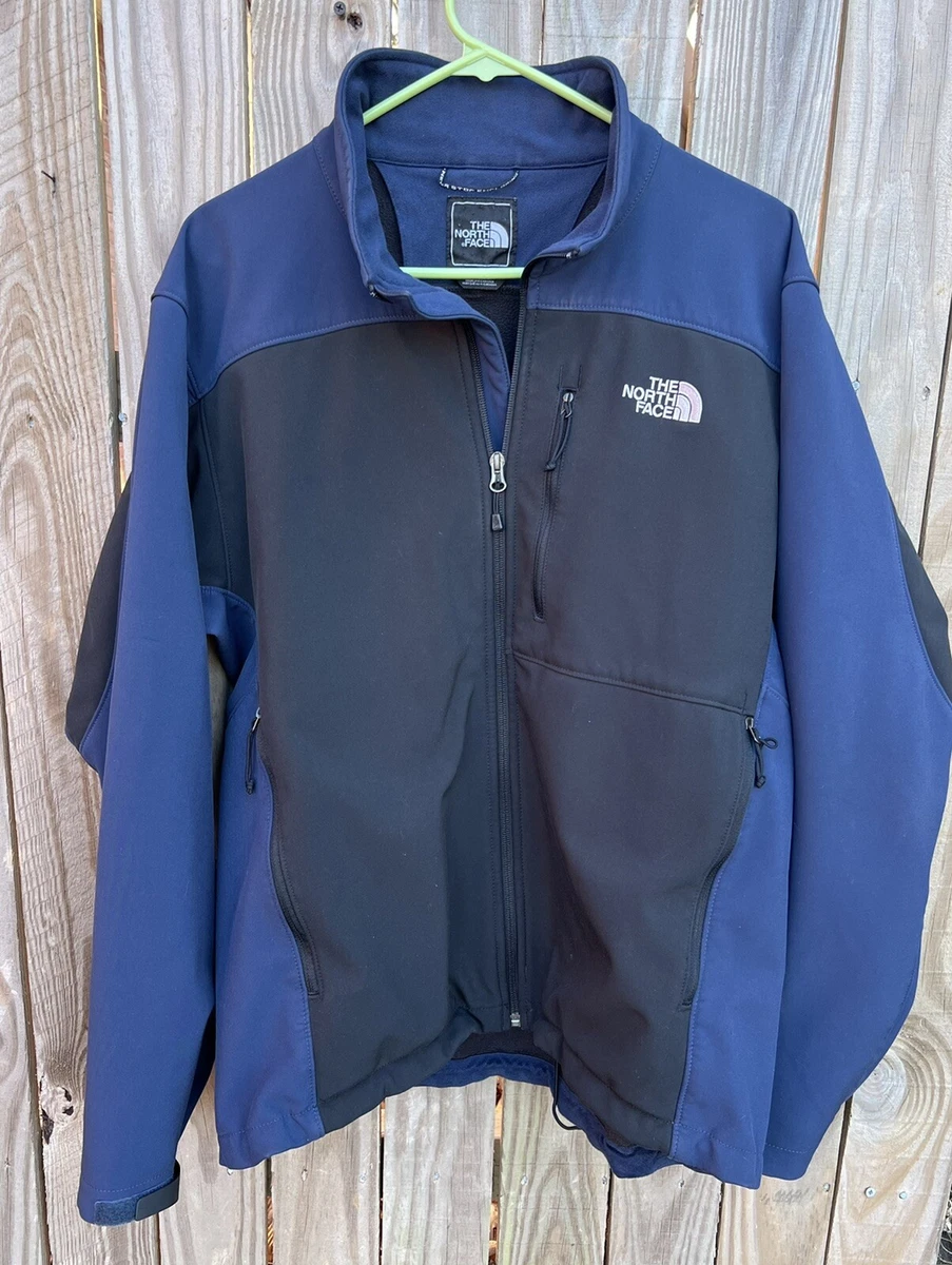 The North Face Men's Soft Shell Jacket F11 T183 AMVY Blue/Black LG Water  Resist | eBay